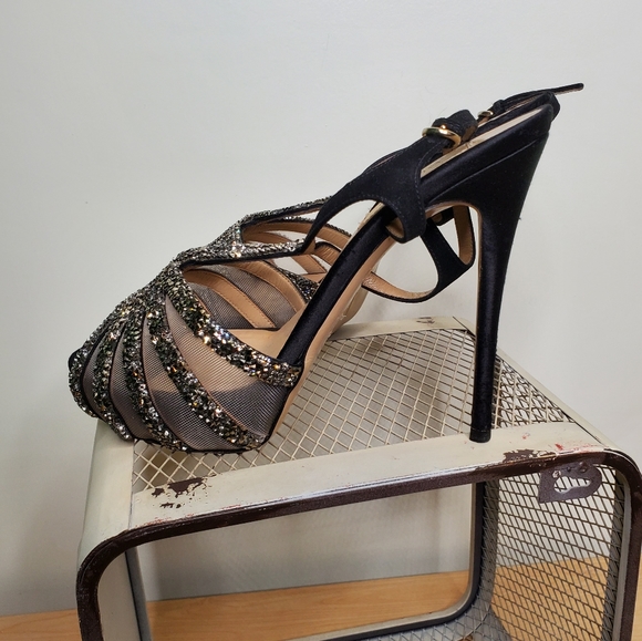 Valentino Garavani Scarpe Rhinestone Studded Heels - Picture 2 of 6